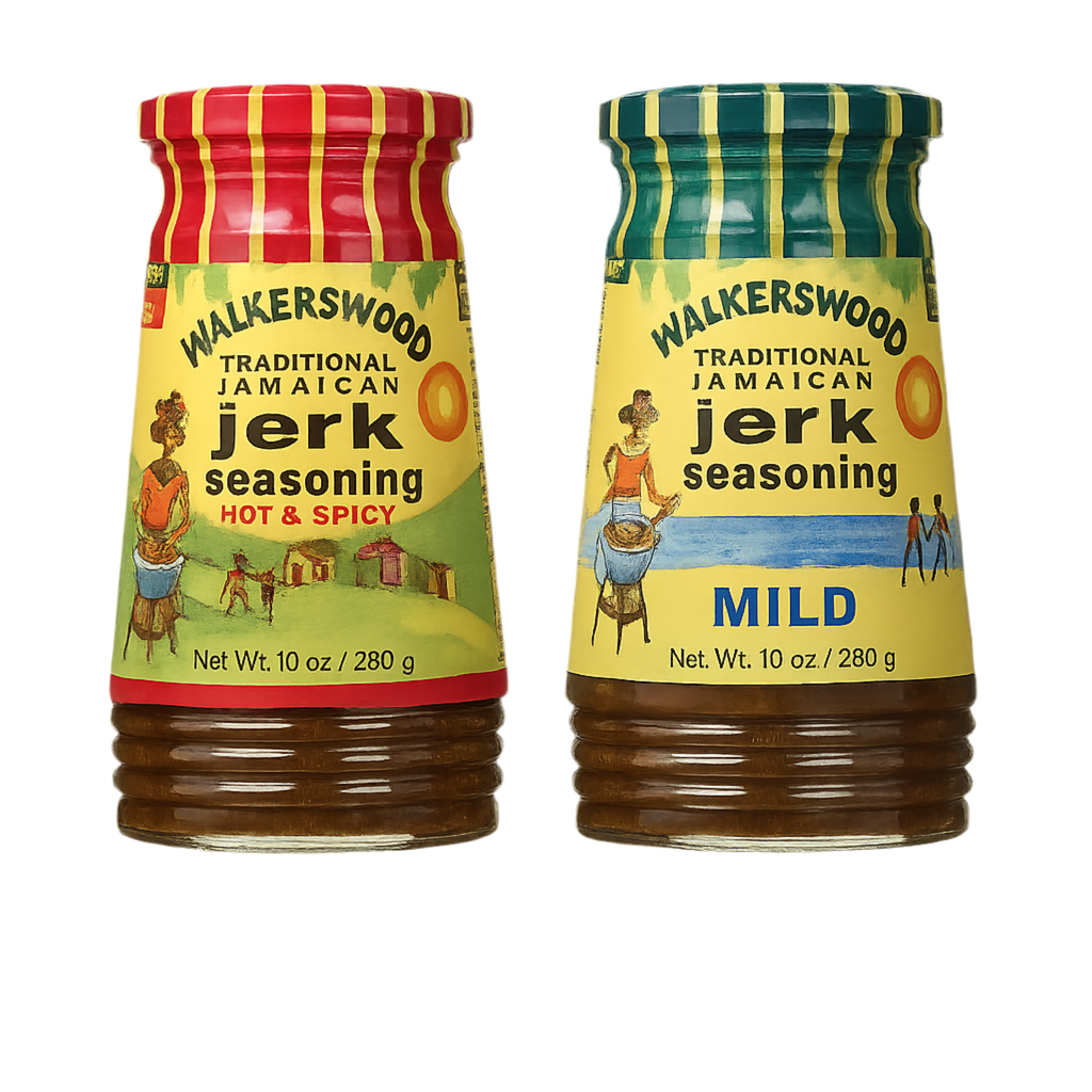 Walkerswood Jamaican Jerk Seasoning Mix – Hot & Spicy + Mild 10oz (2-Pack)